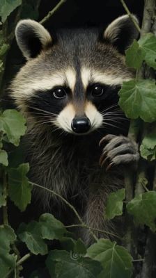  Raccoon:  An Intriguing Mammal Known for its Dexterous Paws and Midnight Adventures!